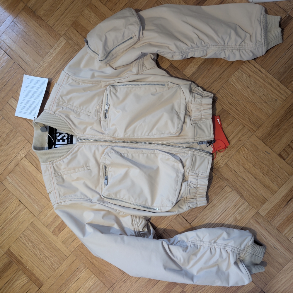 Diesel Cream Bomber Jacket